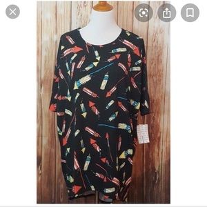 Lularoe Irma Fireworks Top